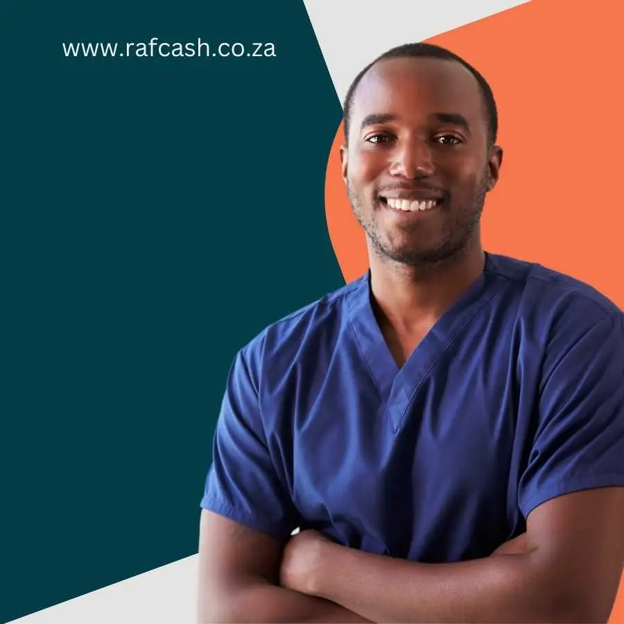 Confident medical professional with a smile representing RAF Cash support team