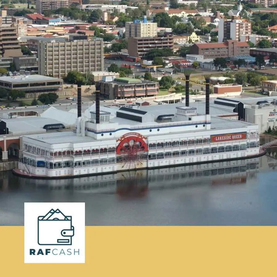 Benoni's Lakeside Queen Paddle Steamer on the East Rand's Waterfront, Symbolizing the Sustained Prosperity and Leisure of Johannesburg's Suburbs