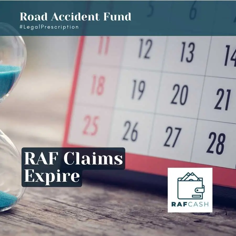 Hourglass and calendar marking the time sensitivity of Road Accident Fund claims expiration