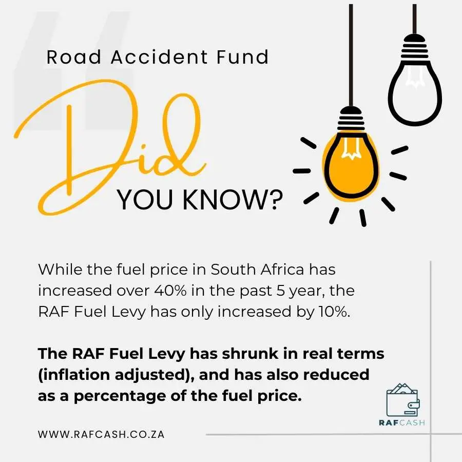 Informative Did You Know snippet about RAF Fuel Levy increase versus fuel price increase
