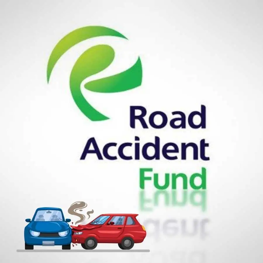 Road Accident Fund logo with graphical representation of a car accident