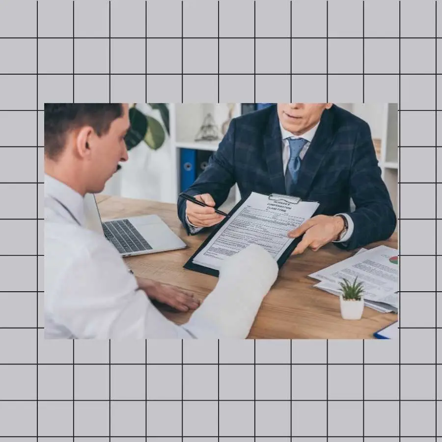 Doctor and lawyer discussing a medical report for a Road Accident Fund claim