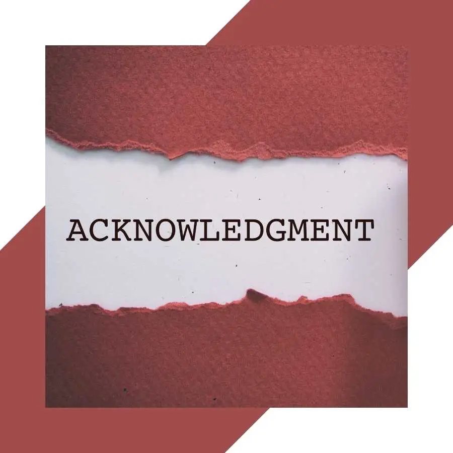 Acknowledgment text on a torn paper background, emphasizing the concept of acknowledgment in RAF claims