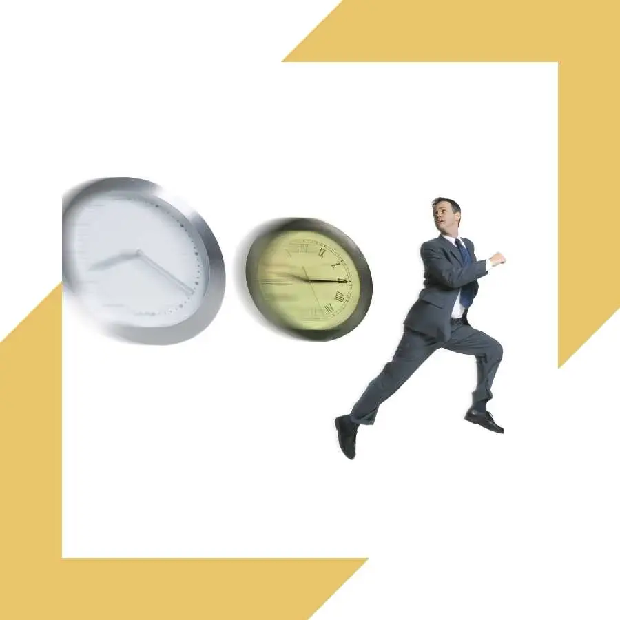 Man running against time, symbolizing the urgency of RAF claim deadlines