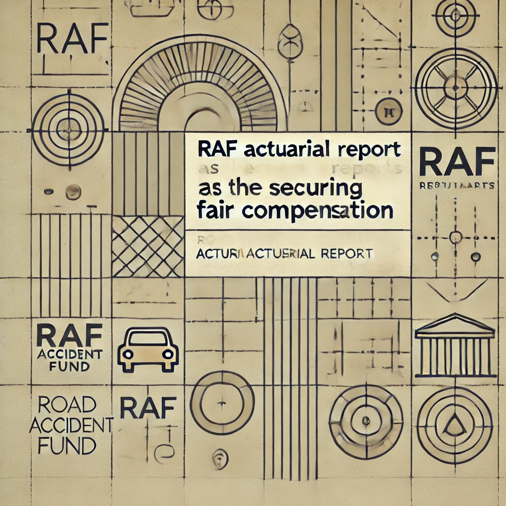 Minimalist image of a blueprint representing the role of RAF Actuarial Reports in securing fair compensation